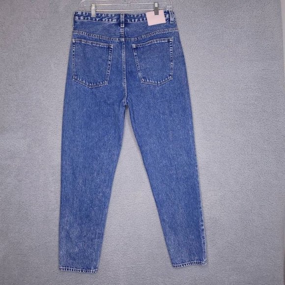 ZGY Womens Mom Jeans Blue Medium Wash High Rise Denim 30 New - Picture 2 of 11